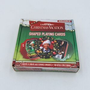 National Lampoons Christmas Vacation Shaped Playing Cards Boxed Sealed 3.25 Inch